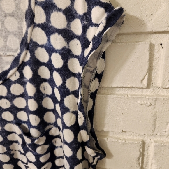 Gap Polka Dot Women's Top - Blue and White Small - Picture 6 of 8